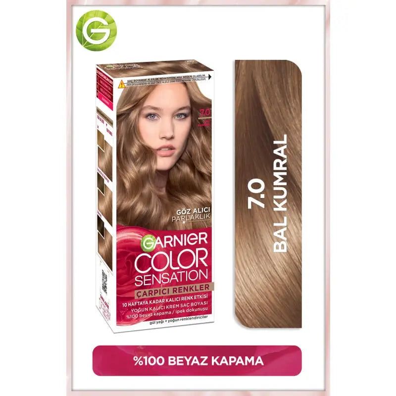 Garnier Color Sensation Permanent Hair Dye 7.0 Honey Blonde