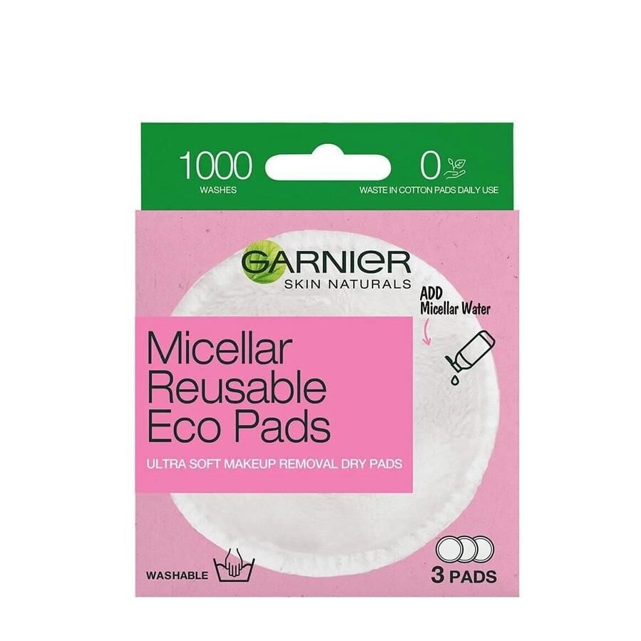 Garnier Micellar Reusable Eco Pads Makeup Remover 3 Count