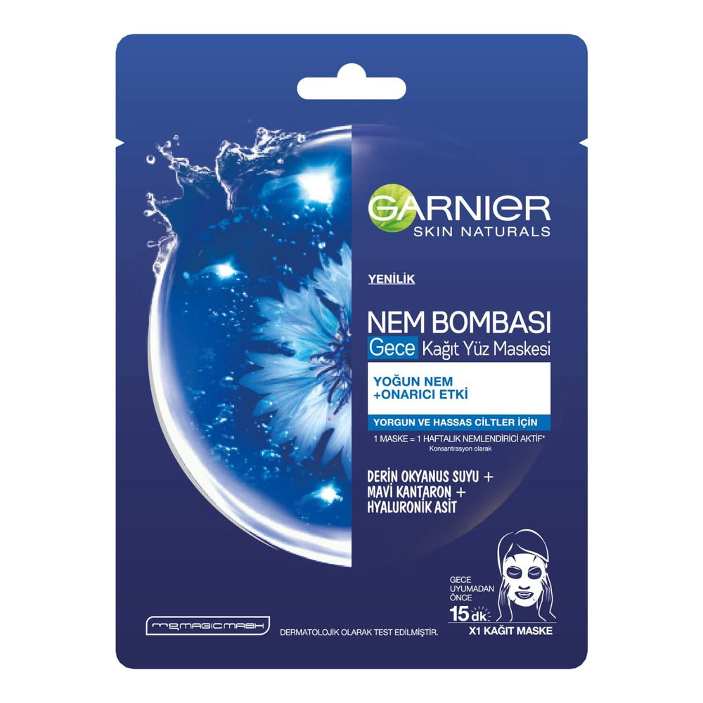 Garnier Moisture Bomb Night Sheet Mask for Tired Skin 1pc