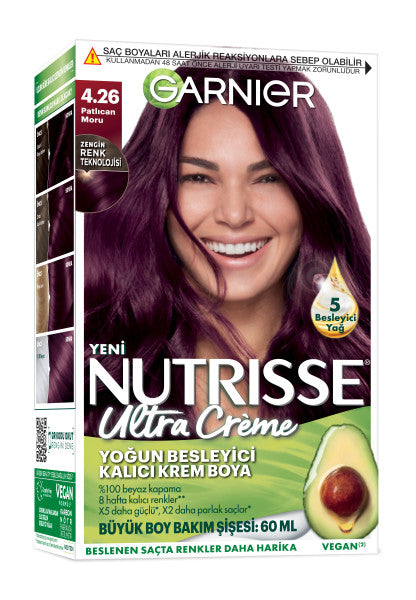 Garnier Nutrisse Ultra Creme 4.26 Eggplant Purple Dye