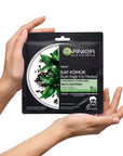 Garnier Charcoal & Black Tea Sheet Mask for Purifying Skin 1 Sheet