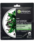 Garnier Charcoal & Black Tea Sheet Mask for Purifying Skin 1 Sheet
