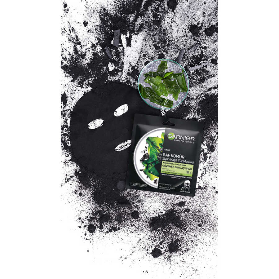 Garnier Charcoal & Black Algae Purifying Sheet Mask 1 Sheet