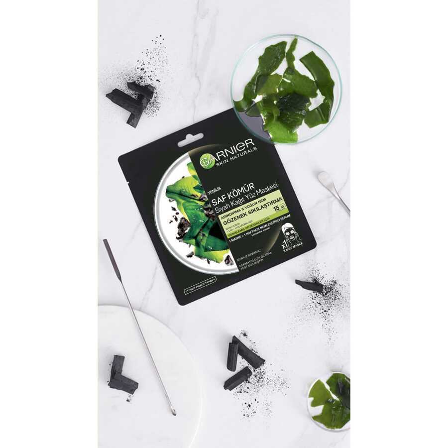 Garnier Charcoal &amp; Black Algae Purifying Sheet Mask 1 Sheet