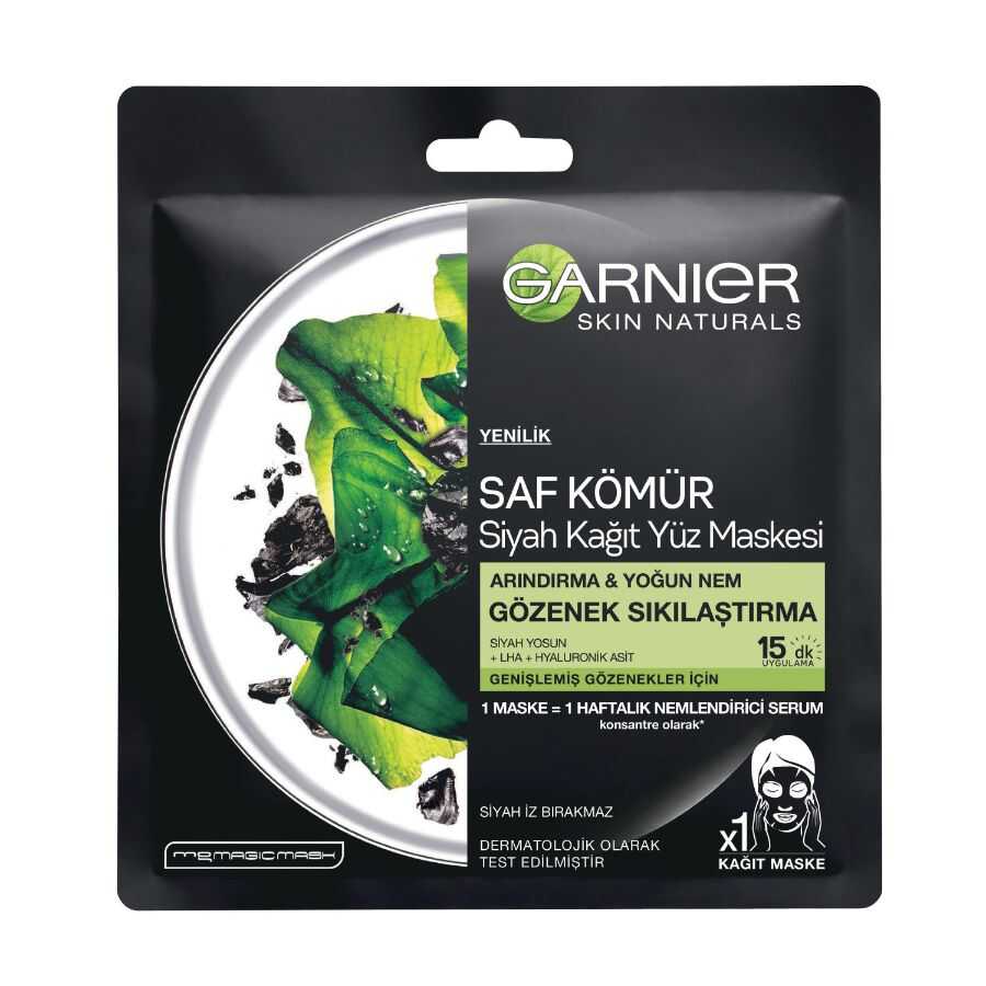 Garnier Charcoal &amp; Black Algae Purifying Sheet Mask 1 Sheet
