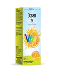 Ocean VM Vitamin Mineral Syrup for Adults and Children - Orange Flavored Dietary Supplement 150ml Ocean VM Vitamin Mineral Syrup - Orange Flavored Multivitamin Vitamin and mineral syrup, Dietary supplement, Multivitamin for adults and children, Orange flavored vitamin supplement, Glucose and fructose-free supplement, Health supplement, Nutritional deficiency support, Immune system support, Energy booster, Health and wellness products