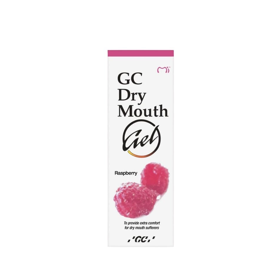 GC Dry Mouth Gel Raspberry Flavor Soothing Relief 40g