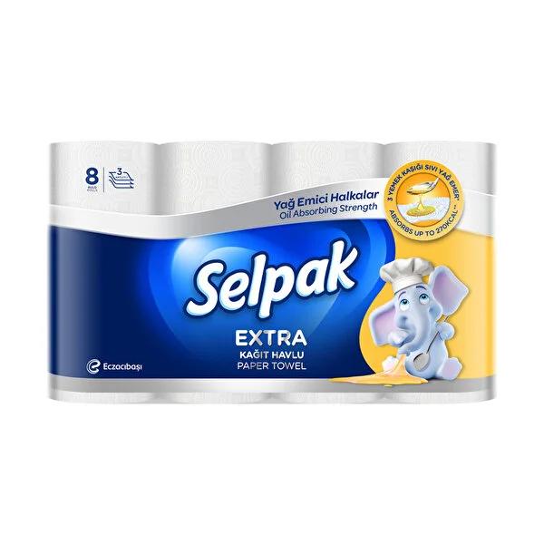 Selpak Extra Kağıt Havlu Yağ Emici 8'li - 3-Layer Absorbent Paper Towels for Effective Kitchen Cleaning Selpak Extra Kağıt Havlu - 3-Layer Absorbent Paper Towels absorbent paper towels, oil-absorbing kitchen rolls, Selpak Extra Kağıt Havlu, 3-layer paper towels, effective kitchen cleaning products, kitchen essentials, household cleaning, paper products, eco-friendly cleaning, kitchen cleaning solutions