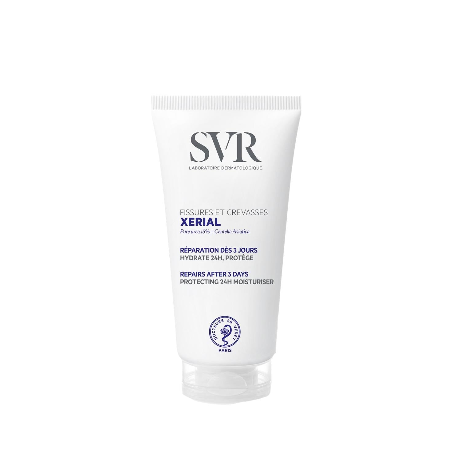 SVR Xerial Hand and Foot Cream - 50ml Moisturizing Repair Cream for Dry, Cracked Skin - Hand Cream, Foot Cream, Dry Skin Repair SVR Xerial Hand & Foot Cream - Moisturizing Repair for Dry Skin hand cream, foot cream, dry skin repair, cracked skin care, moisturizing cream, fissure repair cream, skincare, dry skin solution, hand care, foot care, moisturizing repair, SVR Xerial