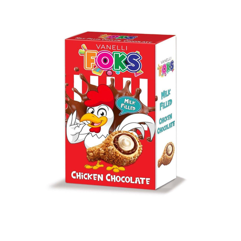Vanelli Chicken Leg Shaped Milk Chocolate Snack 55g