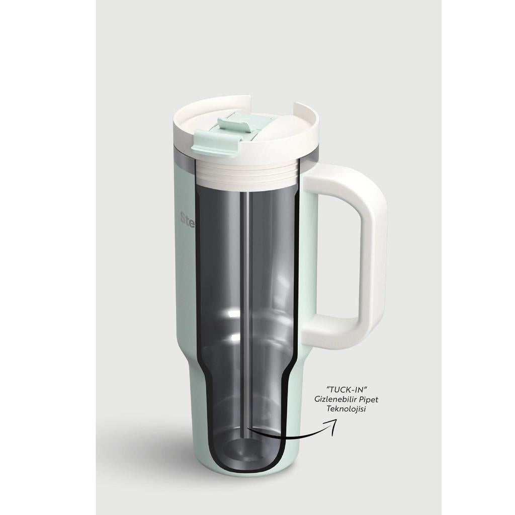 Stevig 2 Moods Insulated Thermos in Sprout Green 900ml