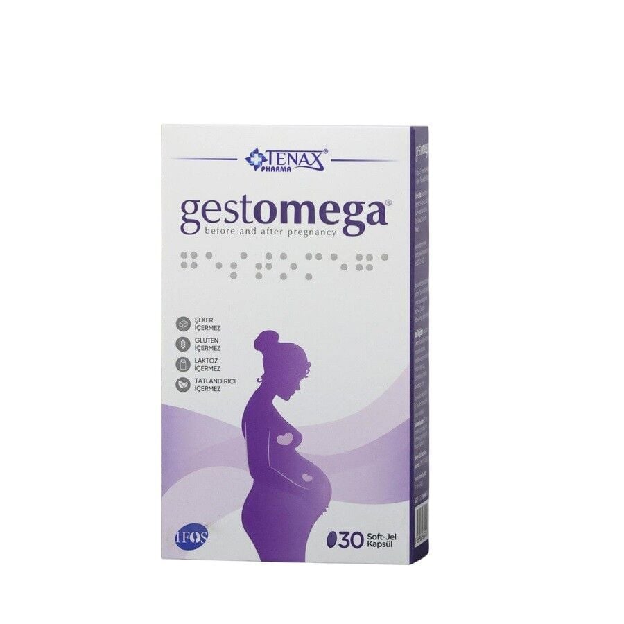 Tenax Pharma Gestomega Omega 3 & Multivitamin Support 30 Softgels