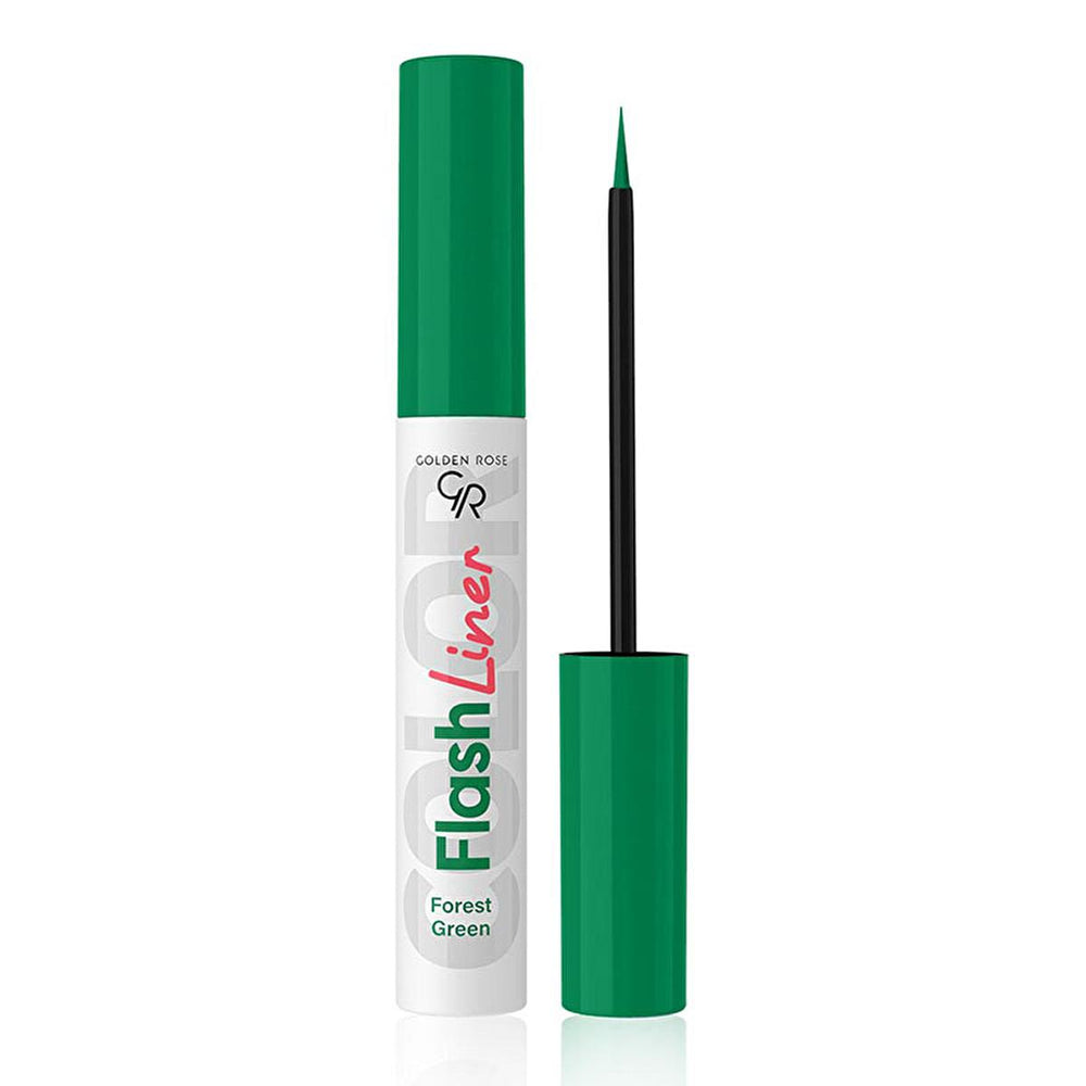 Golden Rose Flash Liner No:102 Forest Green Eyeliner - Vibrant, Long Lasting & Easy to Apply Colored Eyeliner for Stunning Eye Makeup Golden Rose Forest Green Eyeliner - Vibrant Color, Long Lasting colored eyeliner, pigmented eyeliner, long lasting eyeliner, easy to apply eyeliner, vibrant eyeliner, Golden Rose eyeliner, flash liner, eye makeup, Forest Green eyeliner, colorful eye makeup, eyeliner, liquid eyeliner, shimmer eyeliner, metallic eyeliner, green eyeliner, eye liner, makeup, cosmetics, beauty, ey