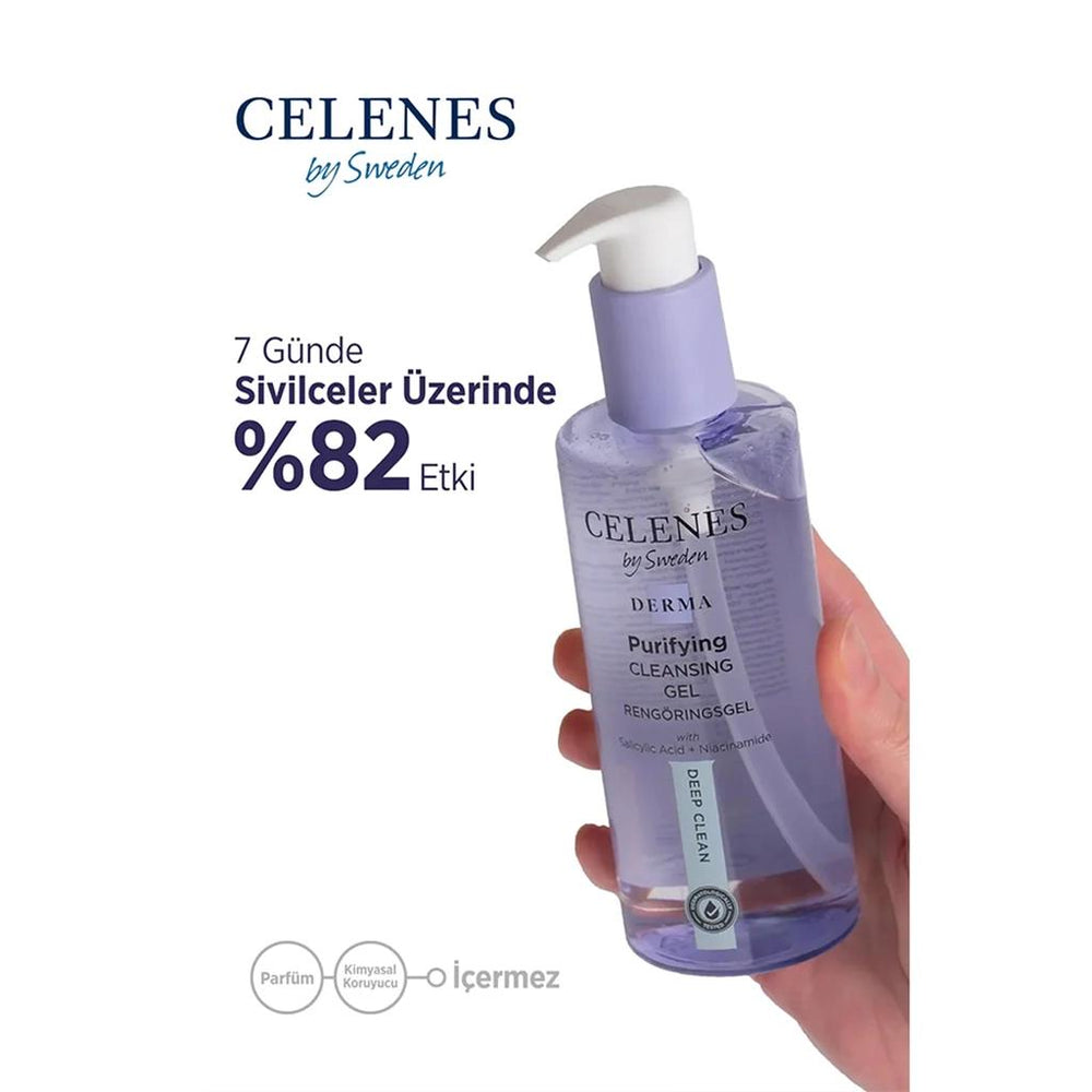 Celenes Derma Face Yıkama Gel Acne Anti- 250 ml