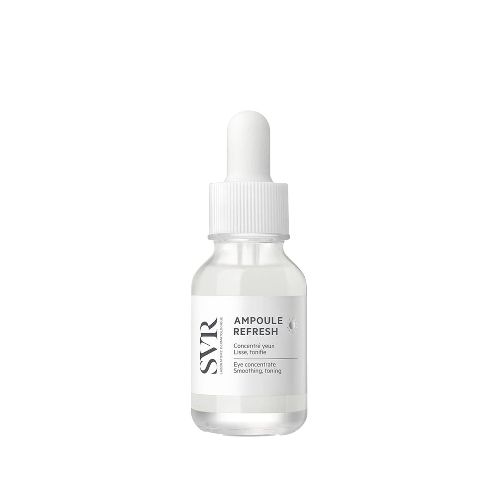 SVR Ampoule Refresh: Anti-Wrinkle Eye Cream - Reduce Fine Lines, Moisturize & Refresh Sensitive Skin - Caffeine + Metal Applicator - image 7