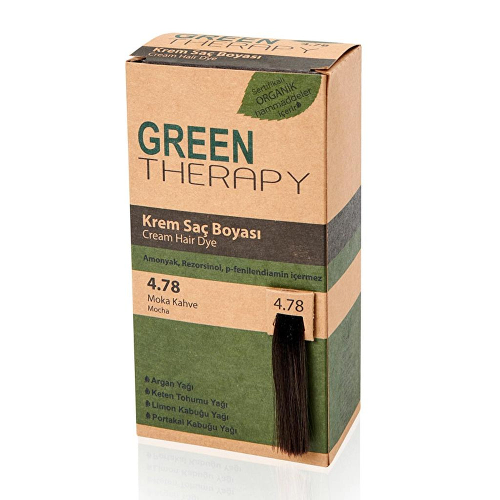 Green Therapy Cream Hair Dye 4.78 Moka Kahve