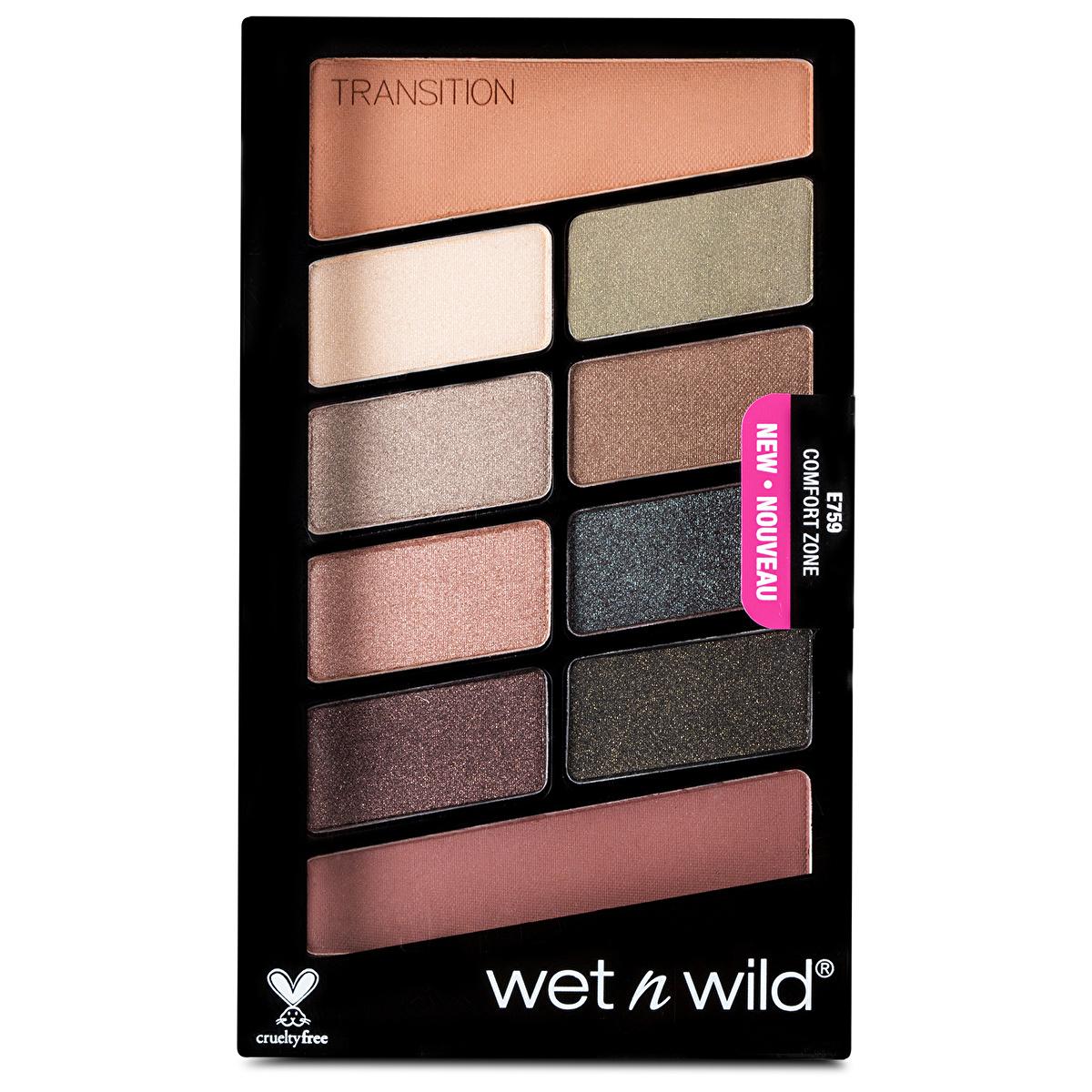 wet n wild Color Icon Eyeshadow Palette - Comfort Zone 10-Color Palette, Highly Pigmented, Long Lasting, Shimmer &amp; Matte Shades wet n wild Eyeshadow Palette: 10 Colors, High Pigment wet n wild eyeshadow palette, Color Icon eyeshadow palette, 10 color eyeshadow palette, highly pigmented eyeshadow, long lasting eyeshadow, shimmer matte eyeshadow palette, affordable eyeshadow palette, makeup palette, eyeshadow, makeup, beauty, cosmetics, eye makeup, shimmer eyeshadow, matte eyeshadow, pigmented eyeshadow, long
