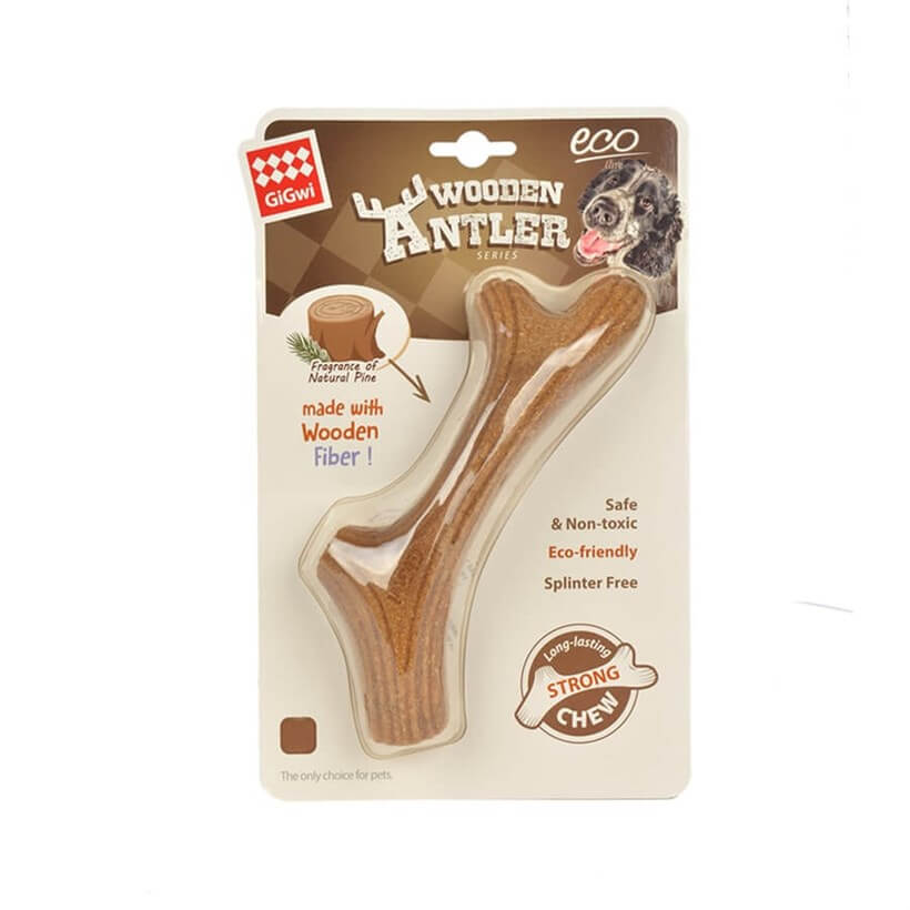 Gigwi Natural Wood Dental Chew Dog Toy Small 13 cm