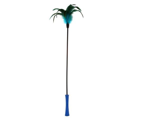 Gigwi Feather Teaser Cat Wand Toy for Active Play 60cm