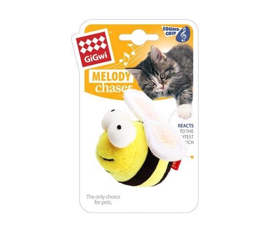Gigwi Melody Chaser Bee Sound Interactive Cat Toy