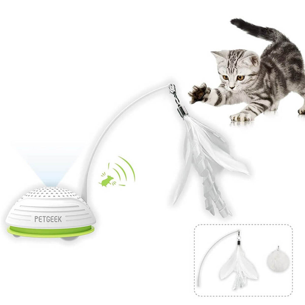 Gigwi Interactive Automatic Cat Teaser Toy with Sound and Light
