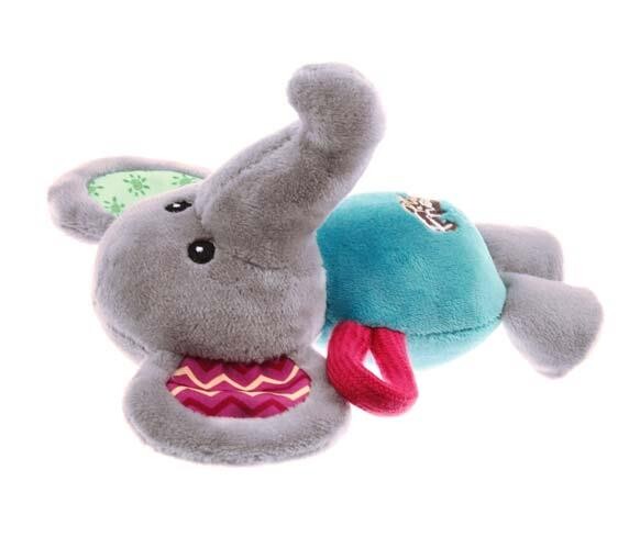 Gigwi Plush Friendz Squeaky Elephant Dog Toy Medium