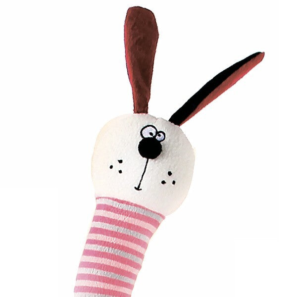 Gigwi Plush Friendz Crunchy Neck Rabbit Dog Toy 40cm
