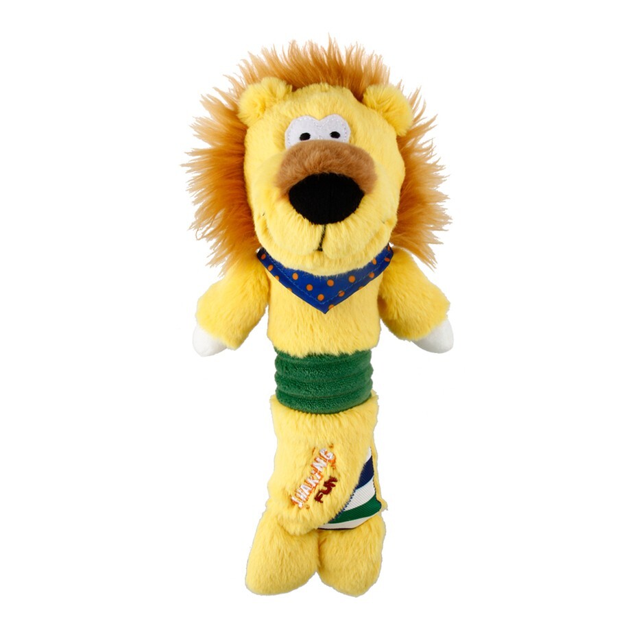 Gigwi Lion Plush Squeaky Dog Toy for Play and Comfort