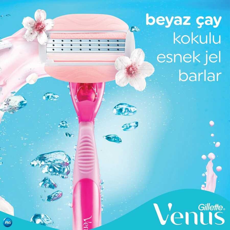 Gillette Venus Comfortglide Spa Breeze Razor and 4 Refill Blades
