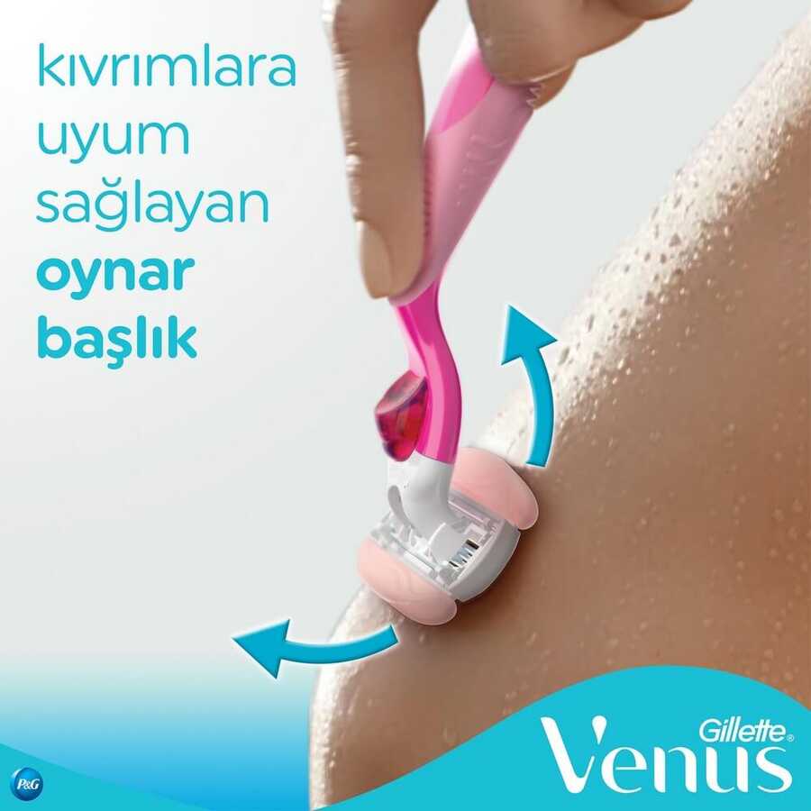 Gillette Venus Comfortglide Spa Breeze Razor and 4 Refill Blades