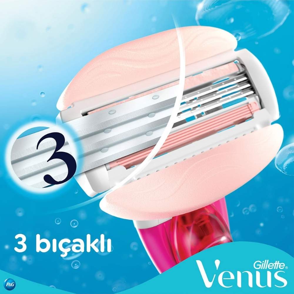 Gillette Venus Comfortglide Spa Breeze Razor and 4 Refill Blades