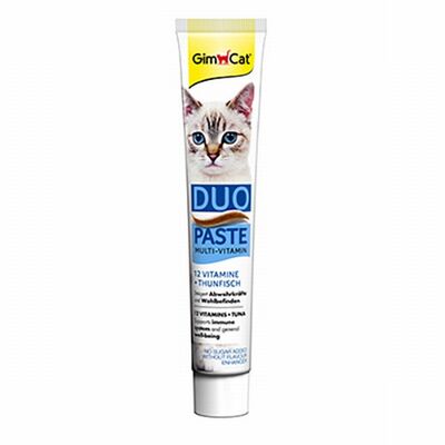 GimCat Multivitamin Duo Paste Tuna Flavor Cat Supplement 50g