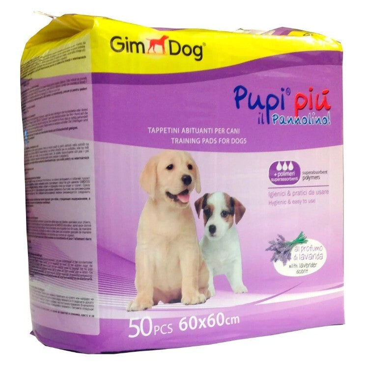 Gimdog Lavender Scented Dog Pee Pads 60 x 60 cm 50 Pack