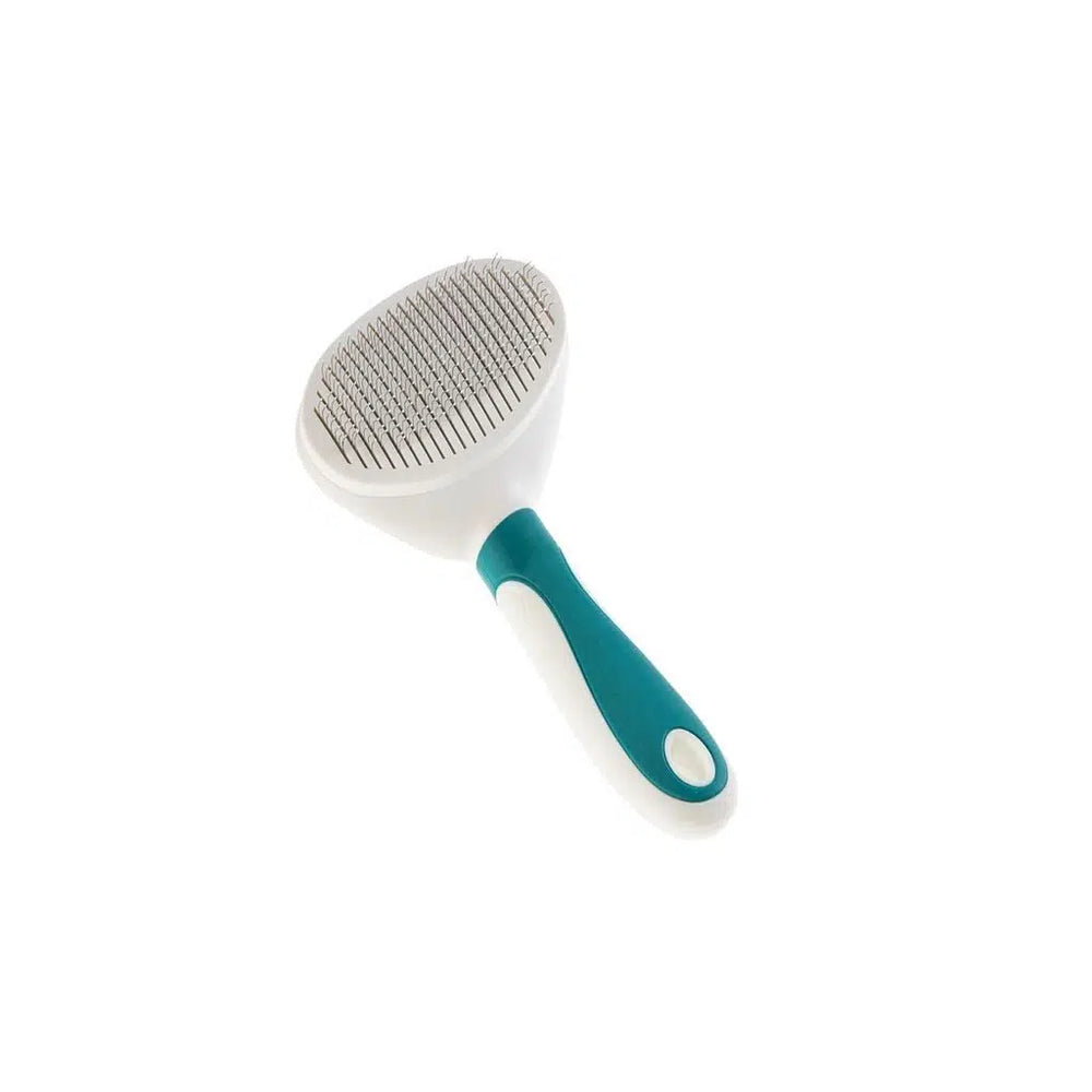 Gimdog Oval Self-Cleaning Dog Brush for Grooming 11x19.5cm