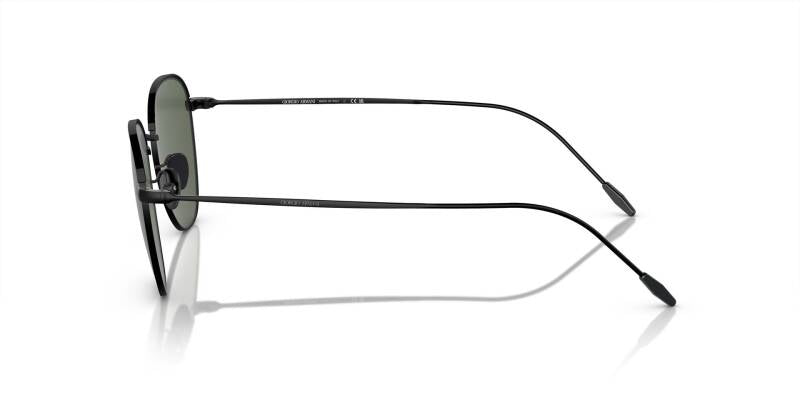 Giorgio Armani Round Metal Sunglasses with Green Lenses 51mm