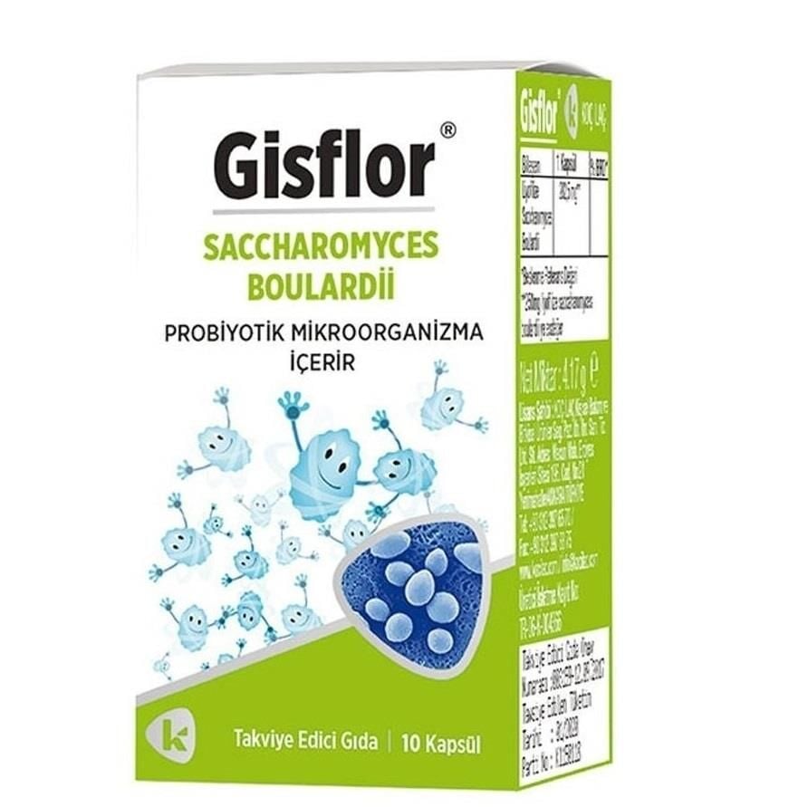 Bianco Pharma Gisflor Saccharomyces Cerevisiae Supplement 10 Capsules