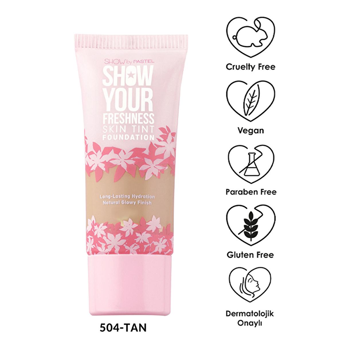 Show by Pastel Skin Tint Foundation - Natural Coverage, Vegan & Cruelty Free - 6 Shades Available Show by Pastel Natural Skin Tint Foundation - Vegan & Cruelty Free Skin Tint Foundation, Natural Coverage Foundation, Vegan Foundation, Cruelty Free Makeup, Dermatologically Approved Cosmetics, Long Lasting Foundation, Lightweight Foundation, Anti-Aging Foundation, vegan cosmetics, cruelty-free makeup, natural coverage, everyday makeup, foundation for sensitive skin