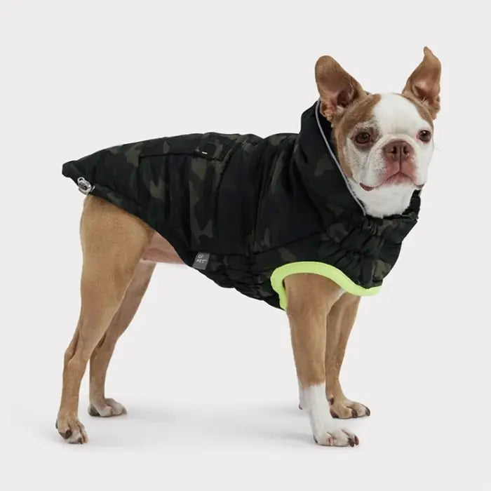 GF Pet Camouflage Dog Coat Weather Resistant Recycled Fabric