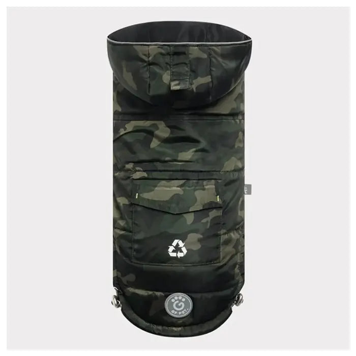 GF Pet Camouflage Dog Coat Weather Resistant Recycled Fabric