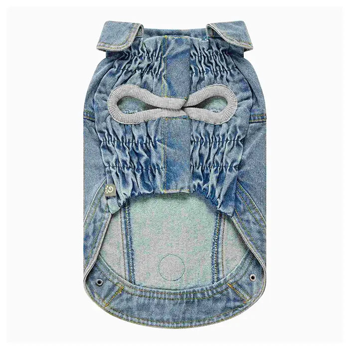 GF Pet 90s Denim Dog Jacket Retro Sherpa Lined Coat