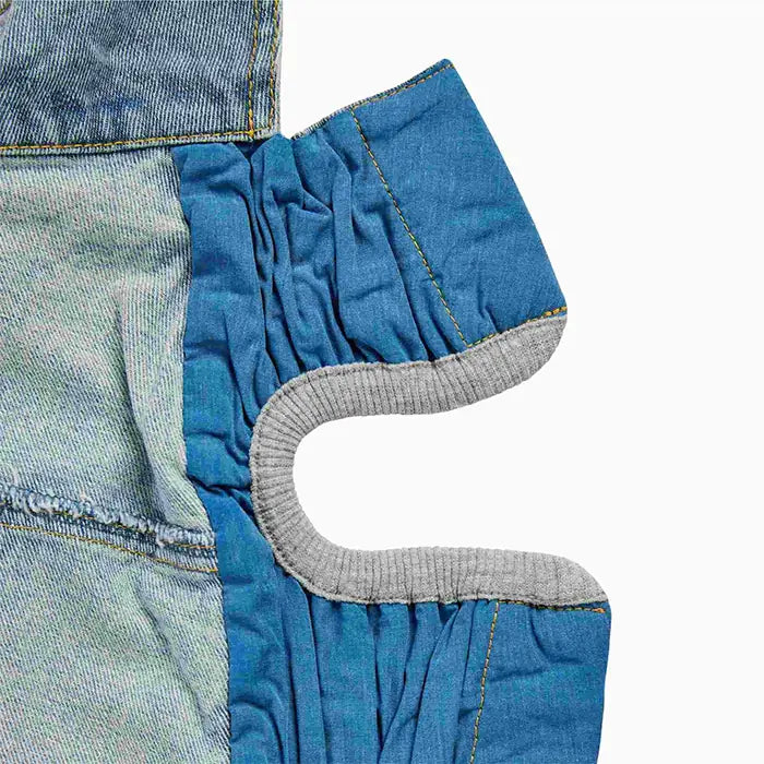GF Pet 90s Denim Dog Jacket Retro Sherpa Lined Coat
