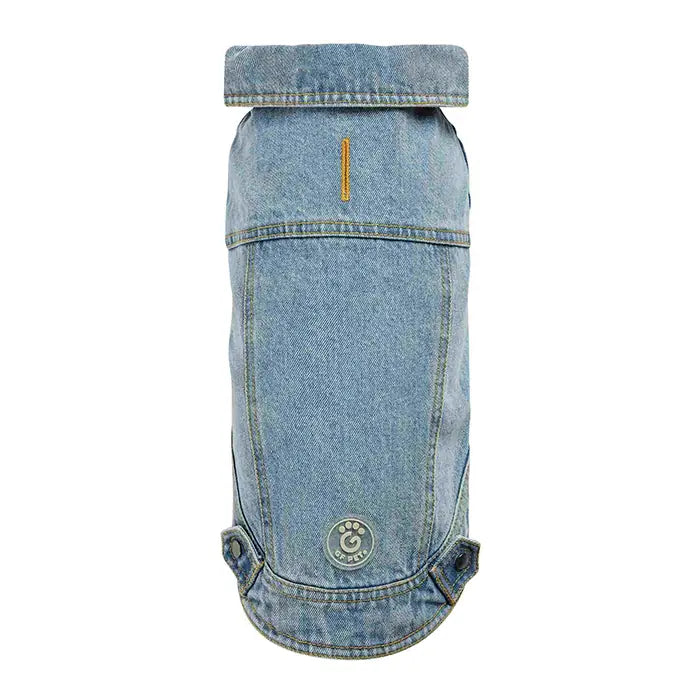 GF Pet 90s Denim Dog Jacket Retro Sherpa Lined Coat