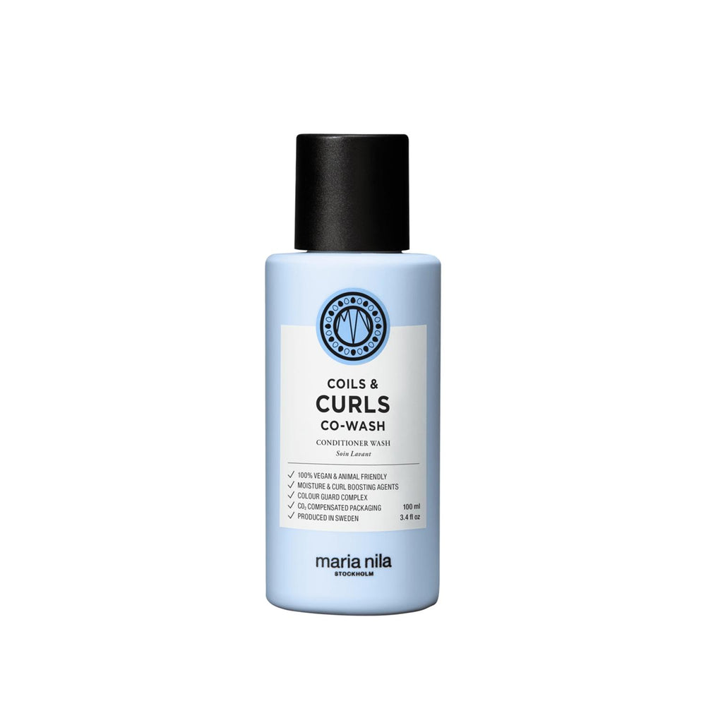 Maria Nila Co-Wash Shampoo for Curly Hair - Sulfate-Free, 3.38 fl oz Maria Nila Co-Wash Shampoo for Curly Hair Co-Wash Shampoo, Curly Hair Care, Sulfate-Free Shampoo, Maria Nila, Curly Hair Shampoo, Hair Care, Gentle Shampoo, Moisturizing Shampoo, Curl Definition, Frizz Reduction, Sensitive Scalp, Natural Ingredients, Hair Moisturizer