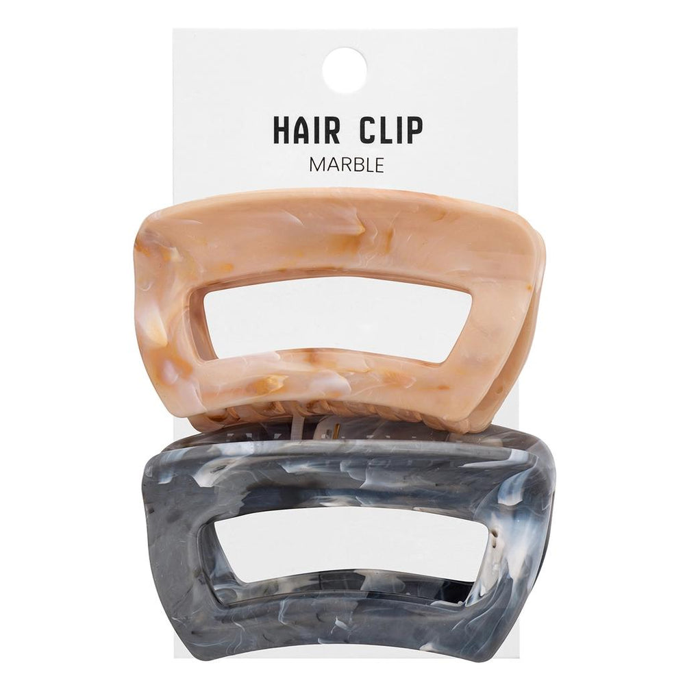Eklips Marble Hair Clip Set of 2 Yellow & Black