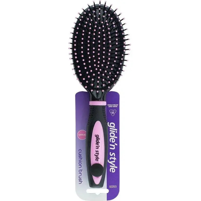 Glide'N Style Cushion Brush Detangling Hair Brush GS-220