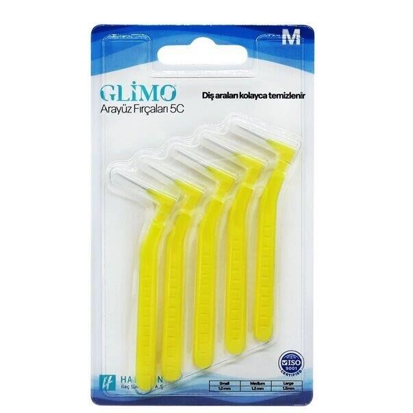 Glimo Interdental Brushes 5C Medium for Deep Cleaning 5 Count