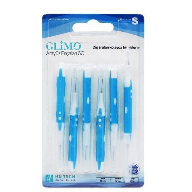Glimo Interdental Brushes 6C Small for Deep Cleaning 6 Count