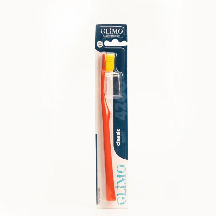 Glimo Orthodontic Toothbrush 4200+ Medium Bristles for Braces