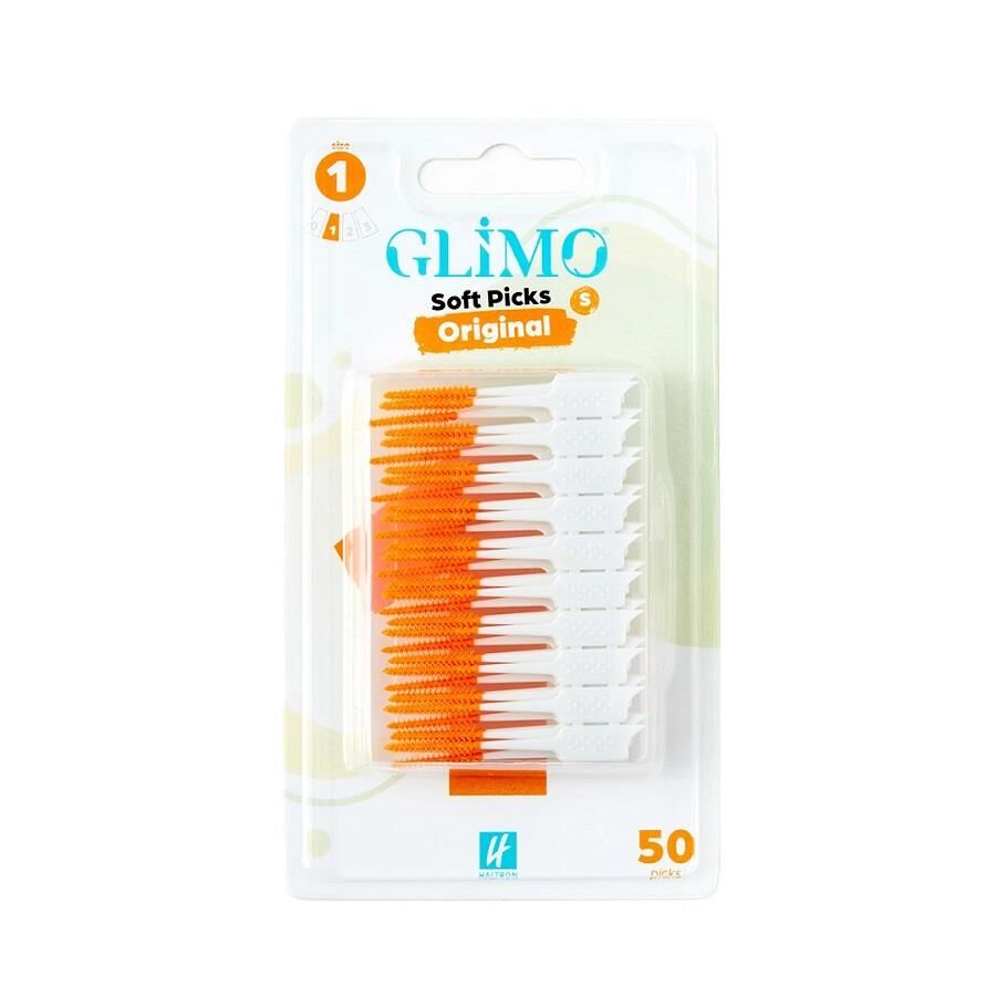 Glimo Silicone Interdental Brush S Soft Picks 48 Count
