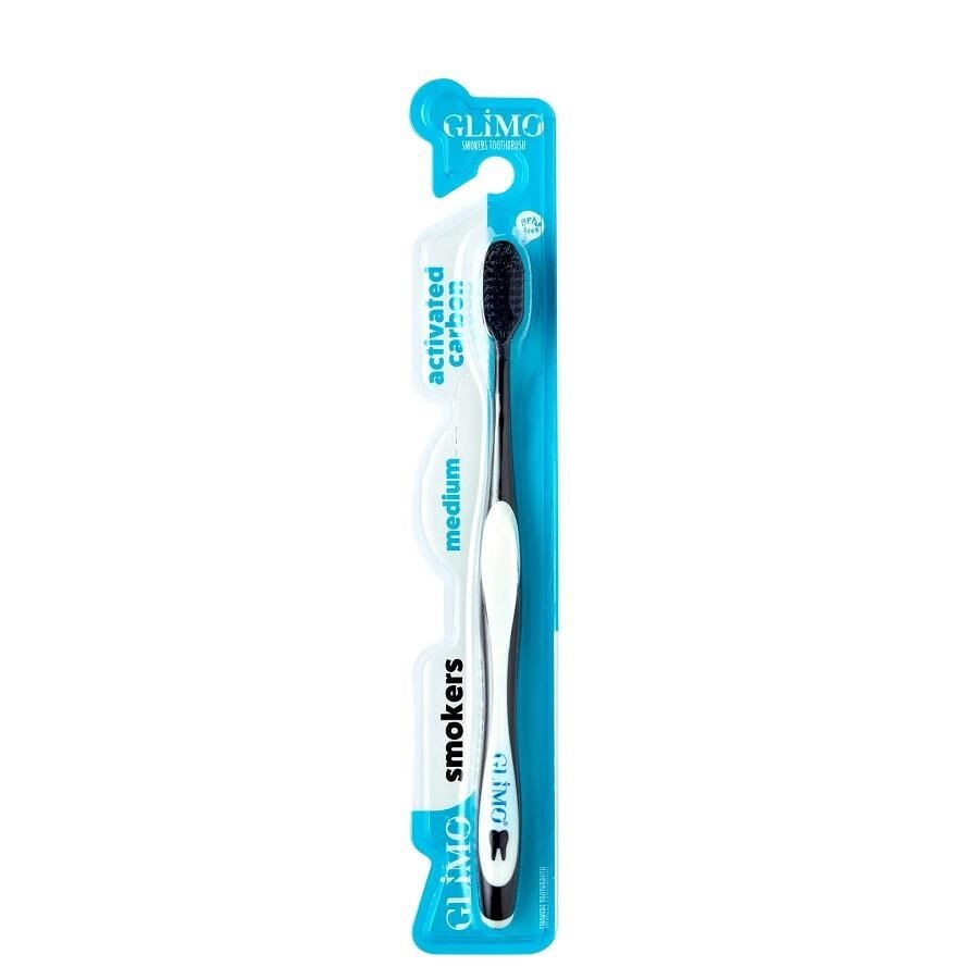 Glimo Smokers Toothbrush Stain Removing Bristles 1 Count